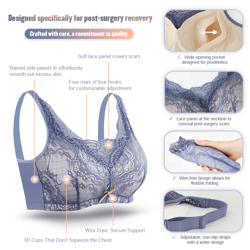 Post Breast Surgery Bra Powerf - Mastectomy Bra Pocket recensie en prijs