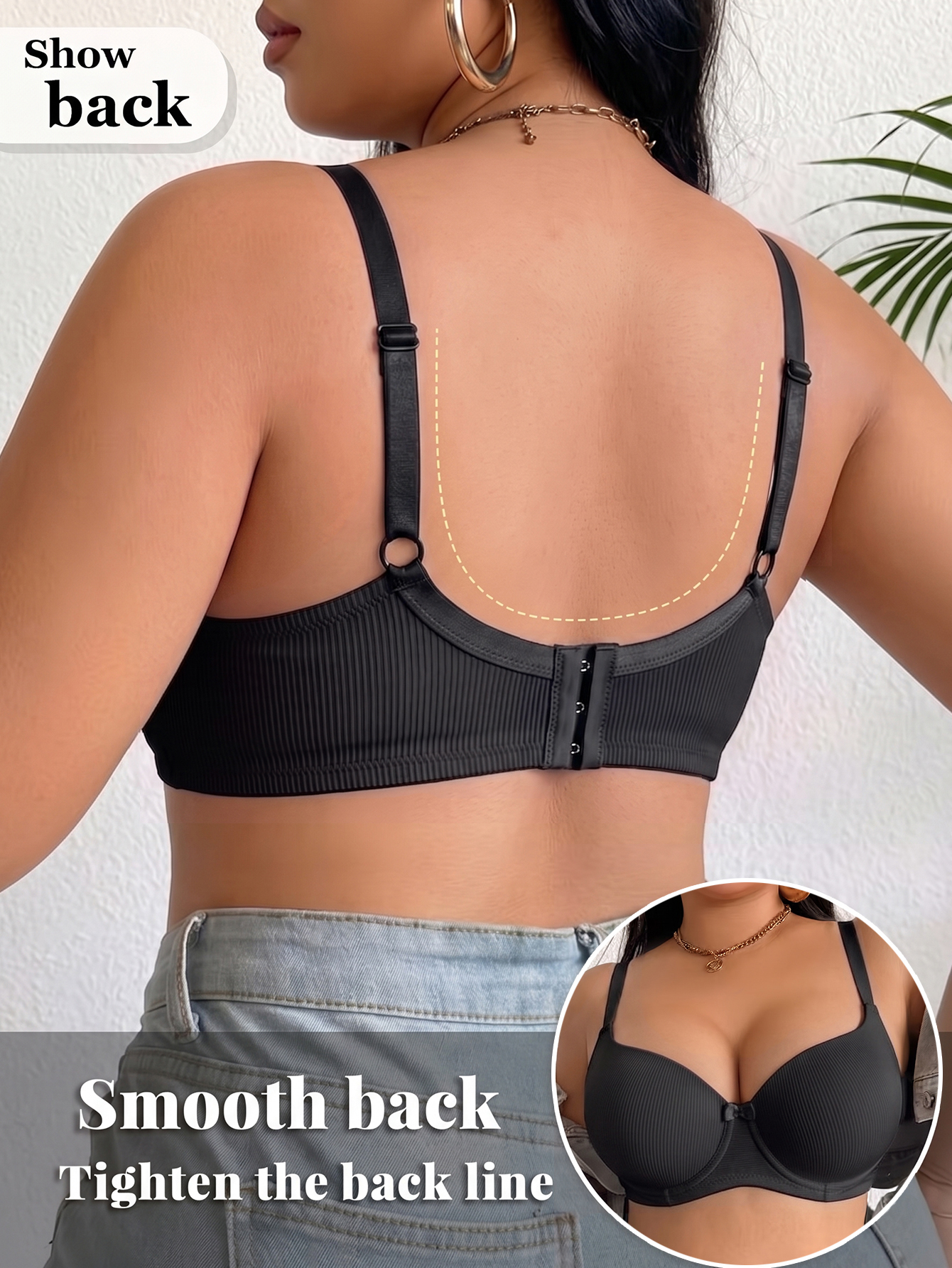 Plus Size Women Bra Thin Cup U - Underwire Bra Padded recensie en prijs