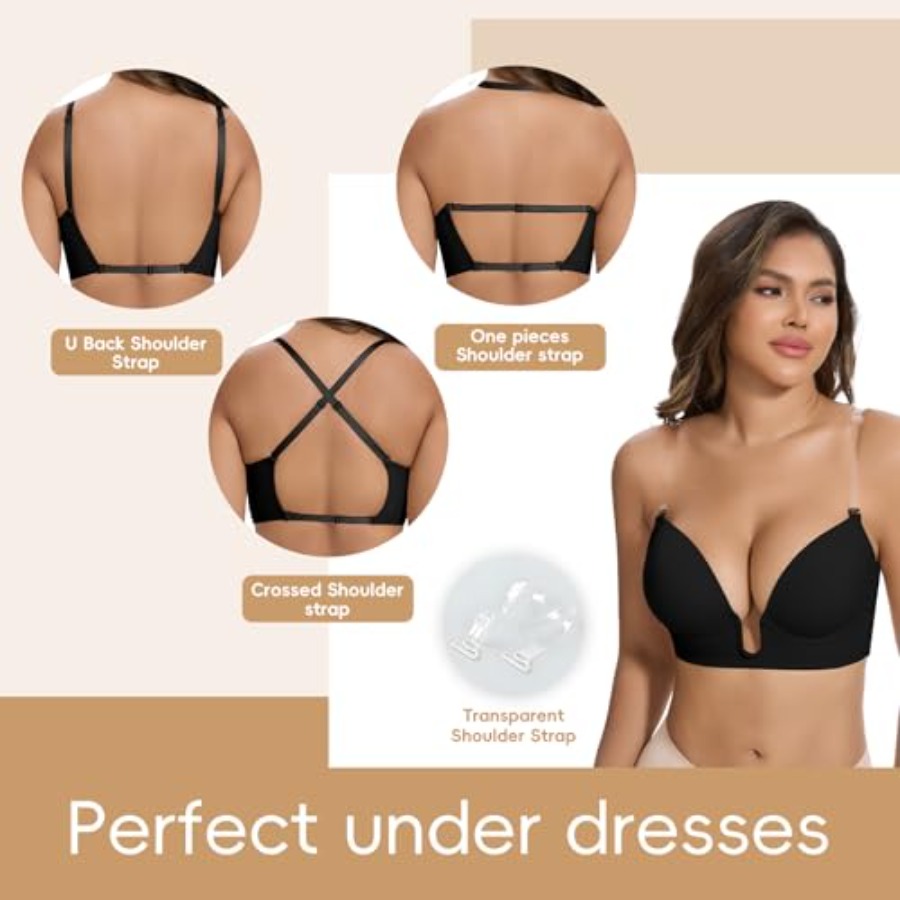 JOYSHAPER Plunge Bras for Wome - Push Up Bra Silicone recensie en prijs
