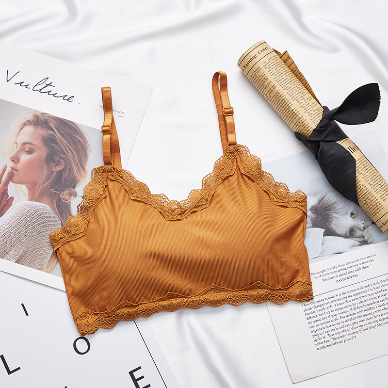 Lace Trim Tube Top Women Bra C - Lace Bralette Set recensie en prijs