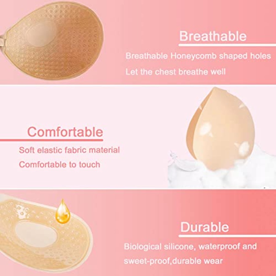 Hasimor 2 PCS Strapless Adhesi - Push Up Bra Silicone recensie en prijs