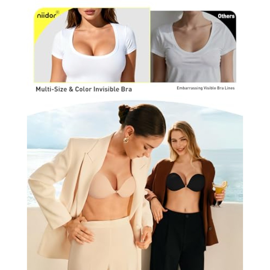 Niidor Adhesive Bra Strapless  - Backless Bra Sticky recensie en prijs