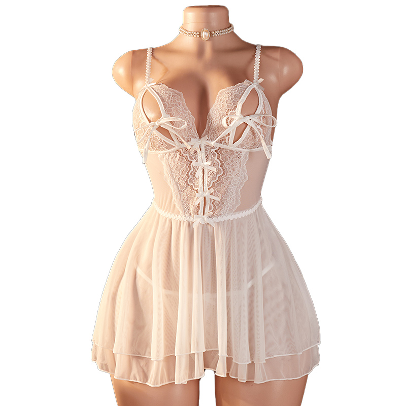 Transparent Sexy Woman Lingeri - Lace Bralette Set recensie en prijs