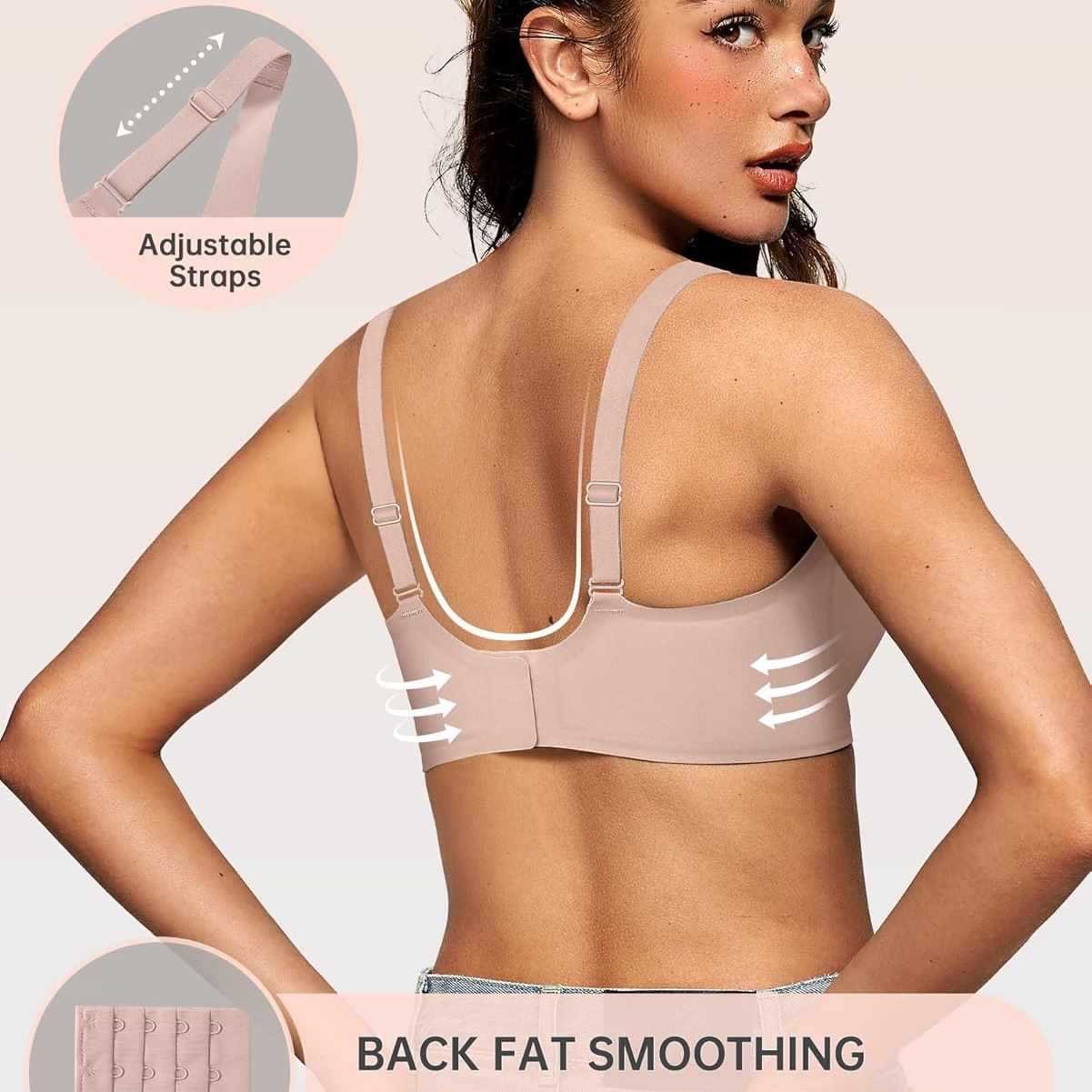 Womens Deep V Wireless Bras Wi - Wirefree Bra Comfort recensie en prijs