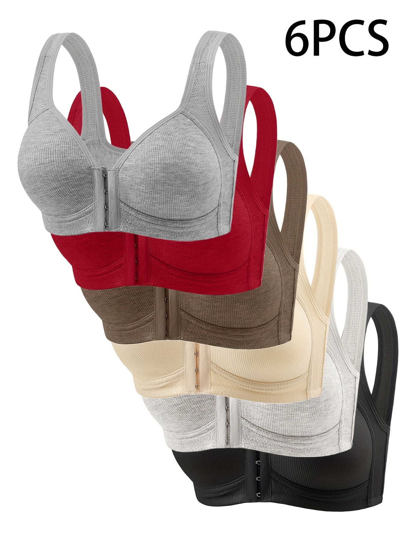 6-Pack Women's Elegant Wire-Fr - Wirefree Bra Comfort recensie en prijs