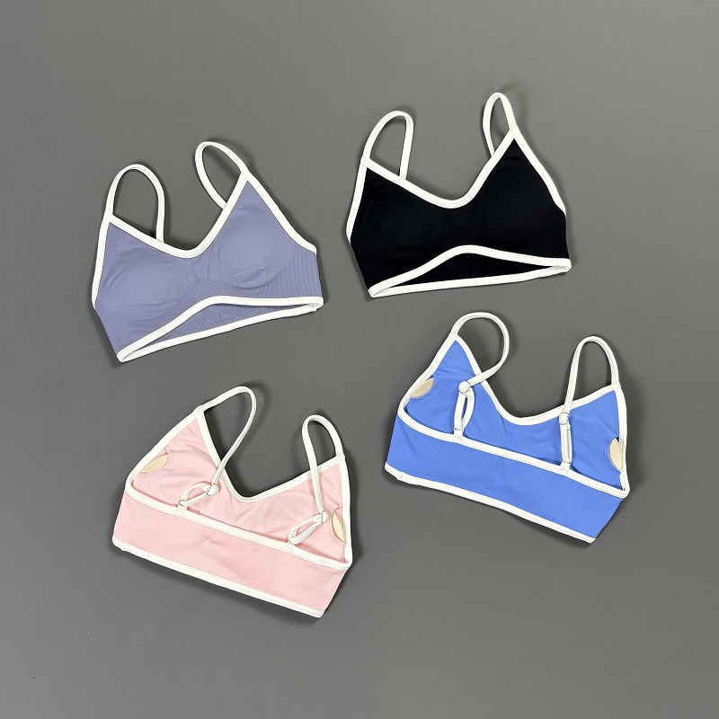 Women Contrastline Yoga Bra V  - Sports Bra Racerback recensie en prijs