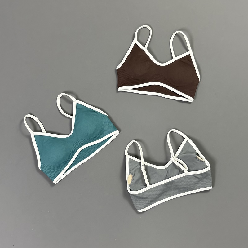 Women Contrastline Yoga Bra V  - Sports Bra Racerback recensie en prijs