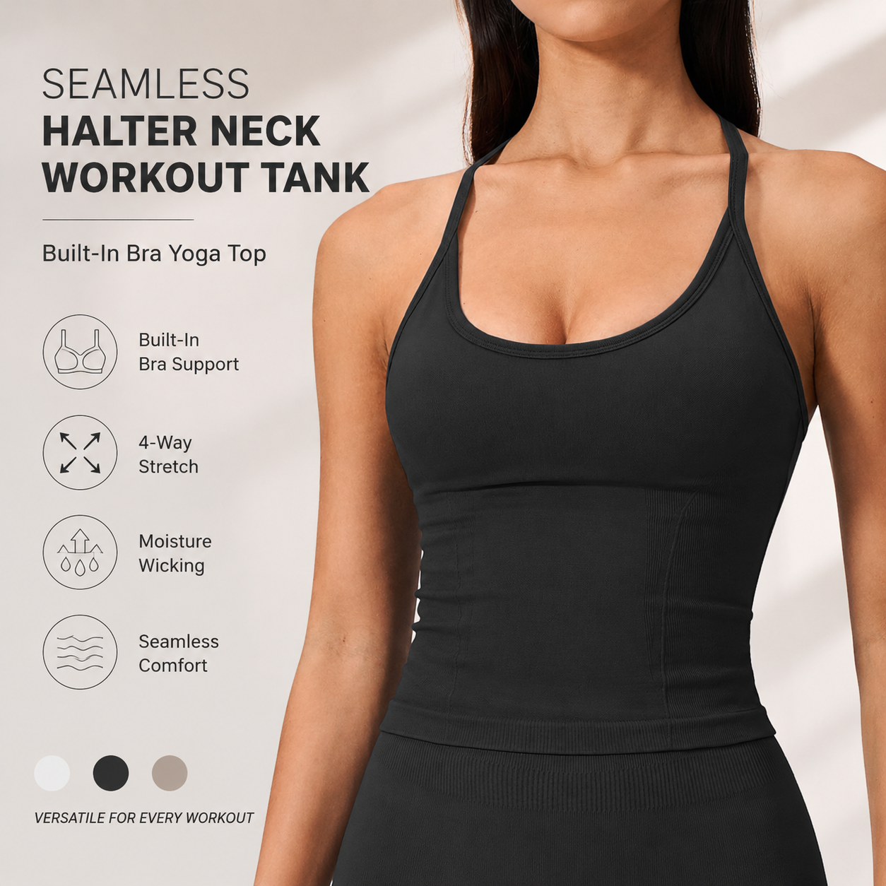 Luxury 2 in 1 Yoga Tank Top wi - T Shirt Bra Seamless recensie en prijs