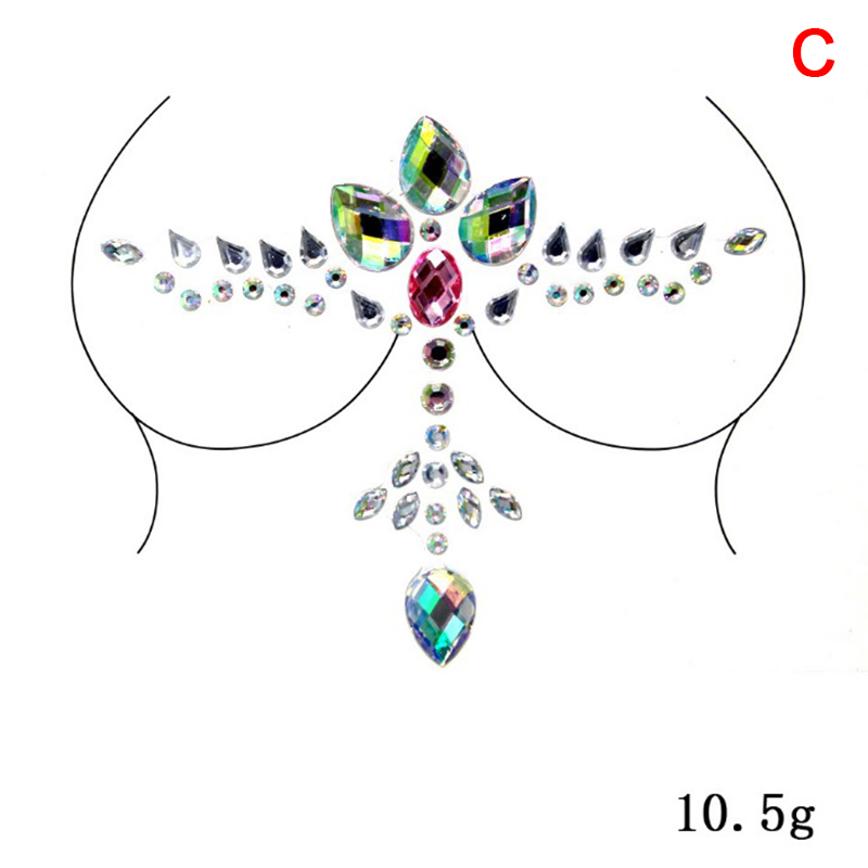 Acrylic Colorful Crystal Breas - Strapless Bra Adhesive recensie en prijs