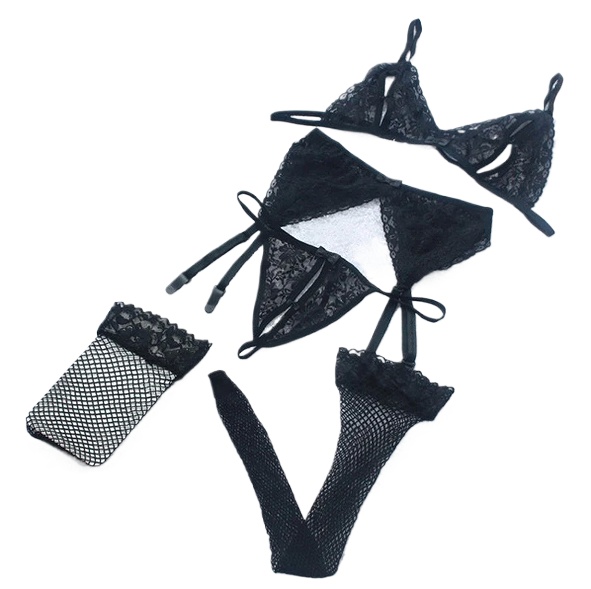 Lace Women Lingerie Set 4 Pcs  - Lace Bralette Set recensie en prijs