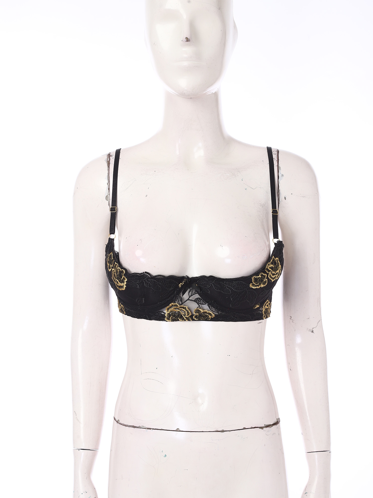 Women Sexy 1/4 Cup Lace Bra wi - Underwire Bra Padded recensie en prijs