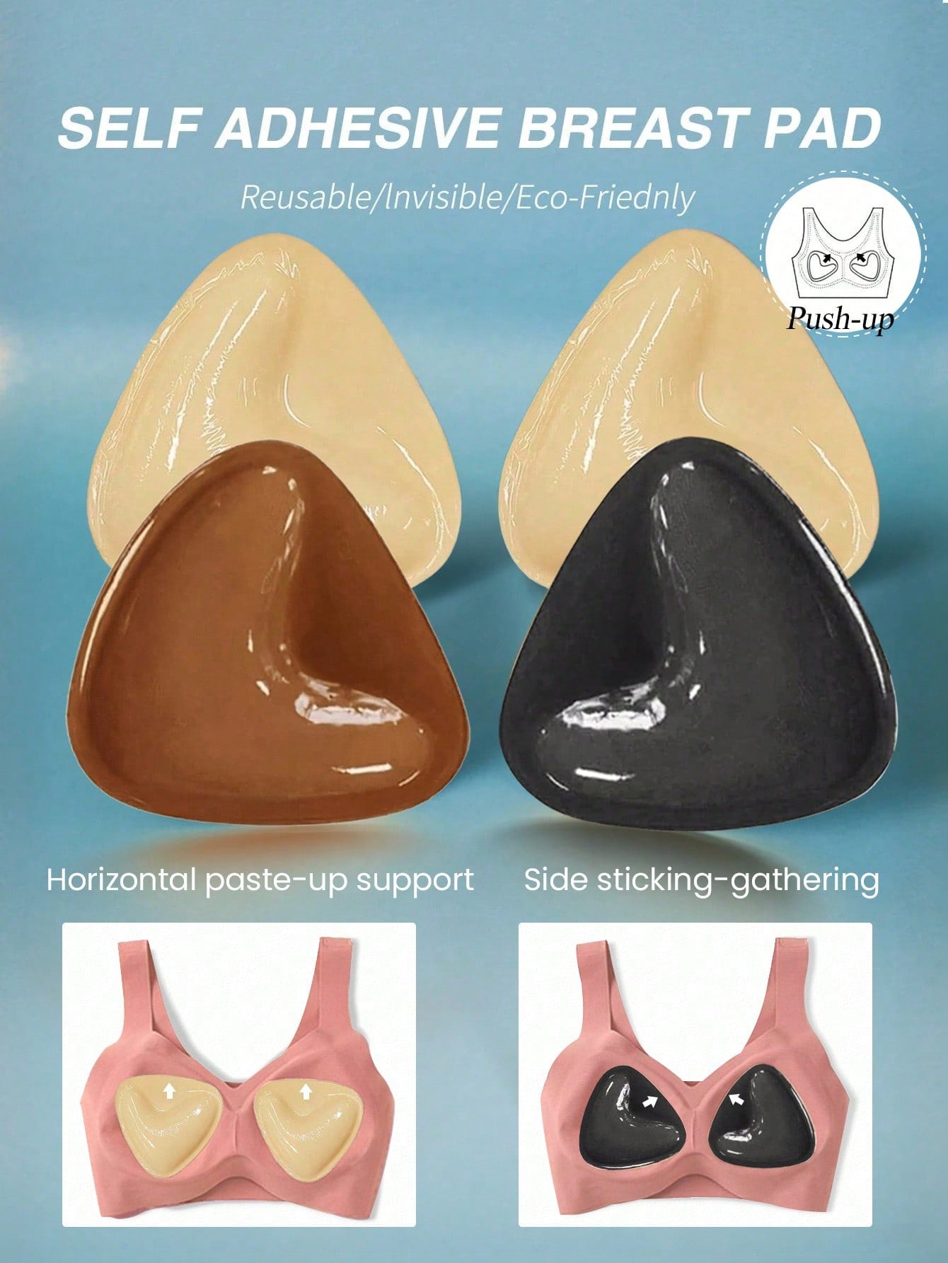 2pcs Reusable Double-Sided Adh - Strapless Bra Adhesive recensie en prijs