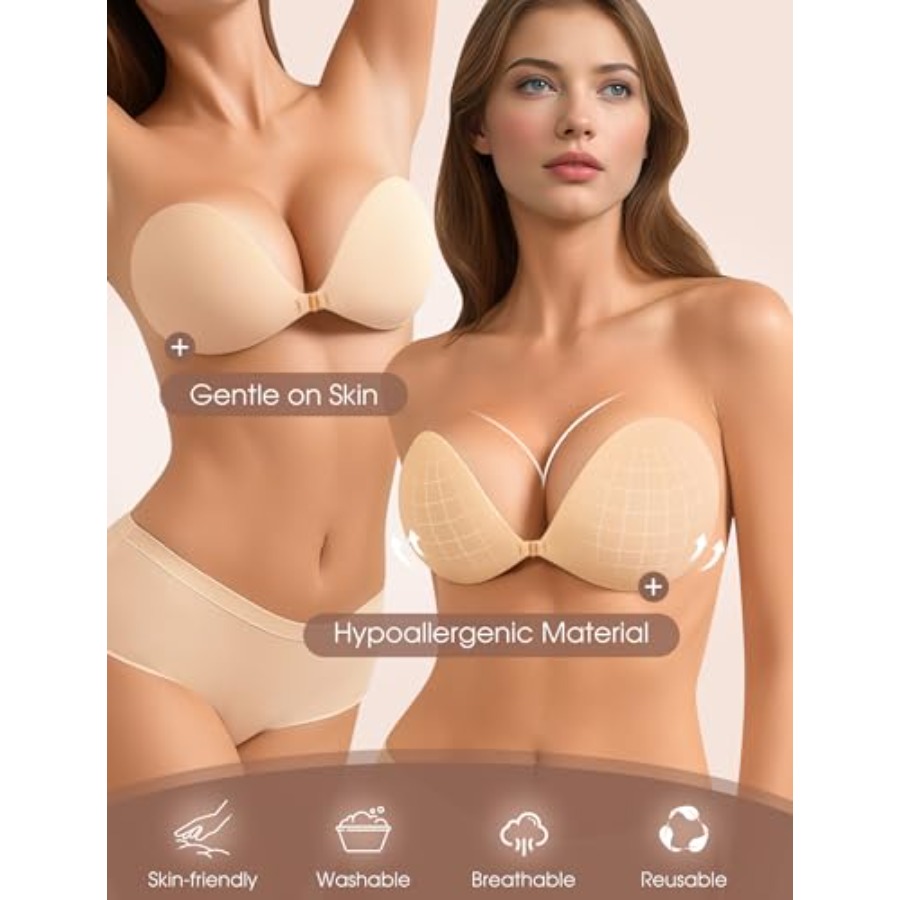 Sticky Bra Push Up Strapless A - Backless Bra Sticky recensie en prijs